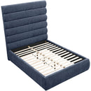 Meridian Adam Navy Chenille Fabric Full Bed IMAGE 7