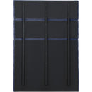 Meridian Adam Navy Chenille Fabric Full Bed IMAGE 5