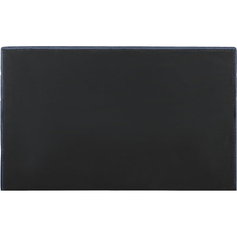 Meridian Adam Navy Chenille Fabric King Bed IMAGE 5