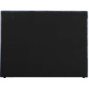 Meridian Adam Navy Chenille Fabric Queen Bed IMAGE 5