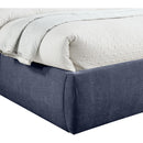 Meridian Adam Navy Chenille Fabric Queen Bed IMAGE 6