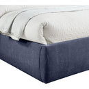 Meridian Adam Navy Chenille Fabric Queen Bed IMAGE 6