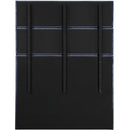 Meridian Adam Navy Chenille Fabric Queen Bed IMAGE 5