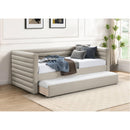 Meridian Beverly Beige Vegan Leather Twin Daybed IMAGE 2