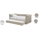 Meridian Beverly Beige Vegan Leather Twin Daybed IMAGE 8