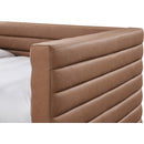 Meridian Beverly Cognac Vegan Leather Twin Daybed IMAGE 6