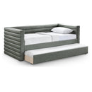 Meridian Beverly Green Vegan Leather Twin Daybed IMAGE 1