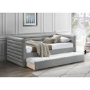 Meridian Beverly Grey Vegan Leather Twin Daybed IMAGE 2