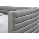 Meridian Beverly Grey Vegan Leather Twin Daybed IMAGE 6