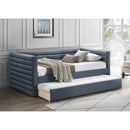 Meridian Beverly Navy Vegan Leather Twin Daybed IMAGE 2