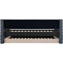 Meridian Beverly Navy Vegan Leather Twin Daybed IMAGE 5