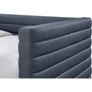 Meridian Beverly Navy Vegan Leather Twin Daybed IMAGE 6