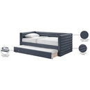 Meridian Beverly Navy Vegan Leather Twin Daybed IMAGE 8