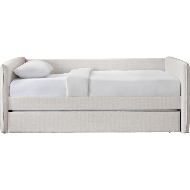 Meridian Colton Cream Linen Textured Fabric Twin Daybed IMAGE 3