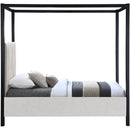 Meridian Kelly Cream Boucle Fabric Twin Bed (3 Boxes) IMAGE 4