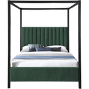 Meridian Kelly Green Boucle Fabric King Bed (3 Boxes) IMAGE 3
