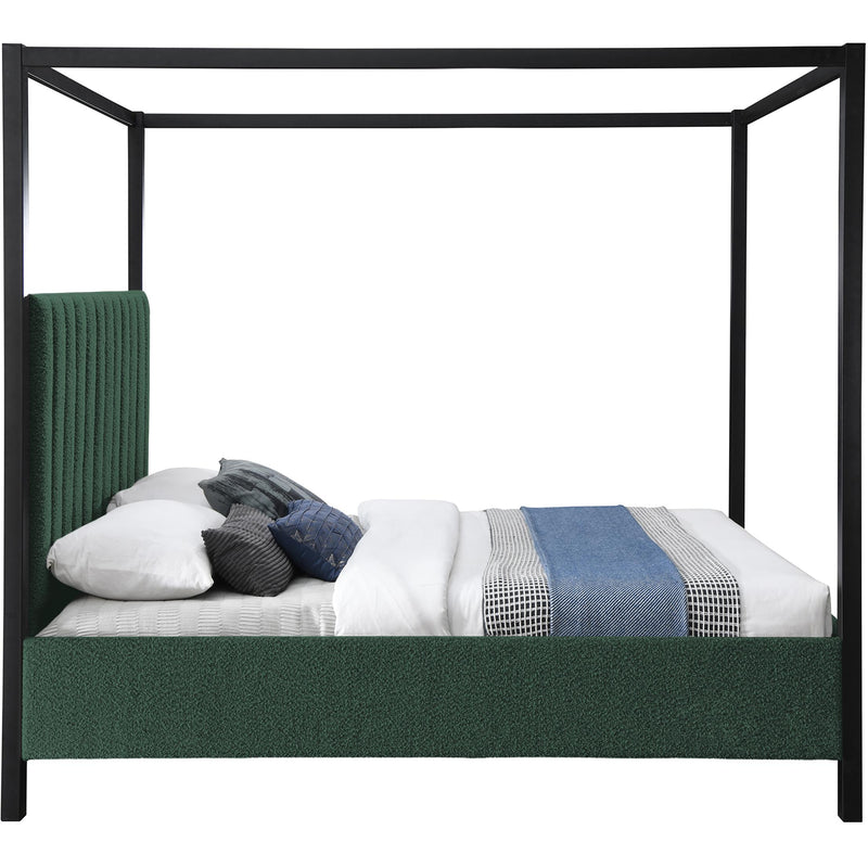 Meridian Kelly Green Boucle Fabric King Bed (3 Boxes) IMAGE 4