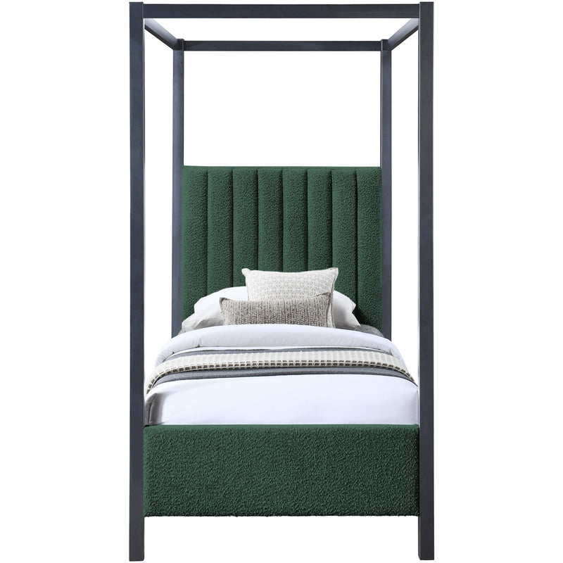 Meridian Kelly Green Boucle Fabric Twin Bed (3 Boxes) IMAGE 3