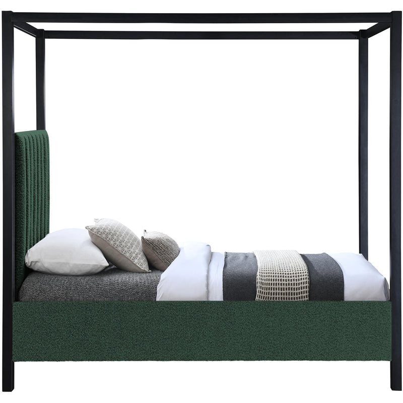 Meridian Kelly Green Boucle Fabric Twin Bed (3 Boxes) IMAGE 4