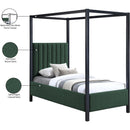 Meridian Kelly Green Boucle Fabric Twin Bed (3 Boxes) IMAGE 7