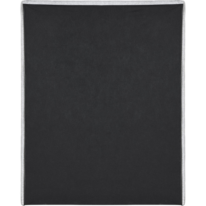 Meridian Maxwell Grey Linen Textured Fabric Twin Bed (3 Boxes) IMAGE 5