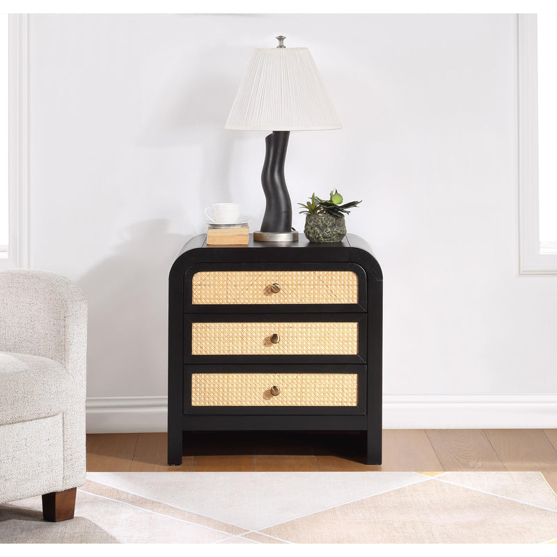 Meridian Siena Black Night Stand IMAGE 2