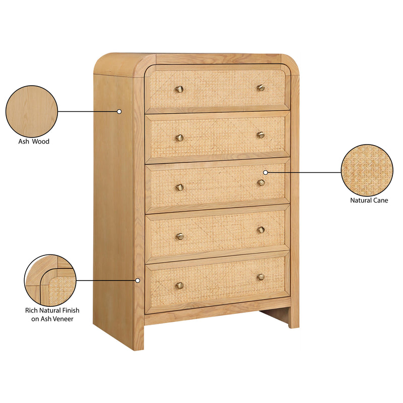 Meridian Siena Natural Chest IMAGE 9