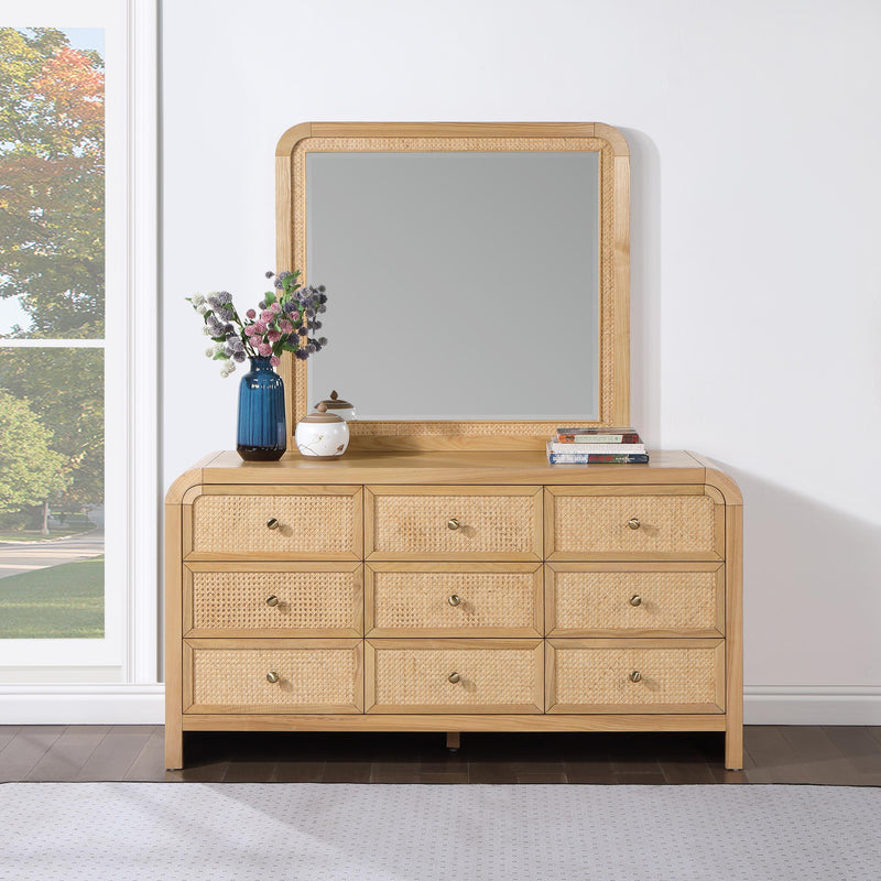 Meridian Siena Natural Mirror IMAGE 2