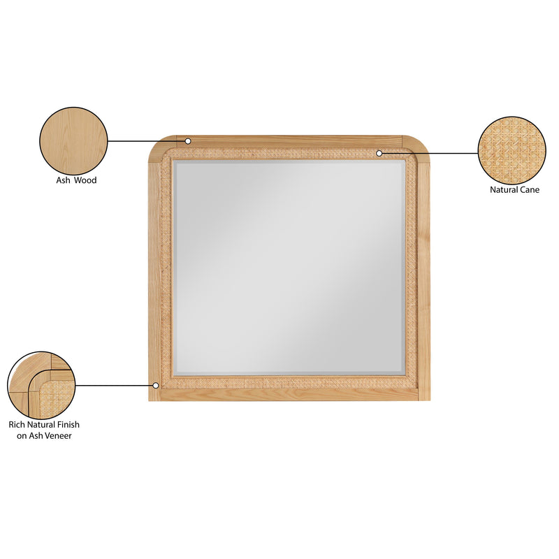 Meridian Siena Natural Mirror IMAGE 5