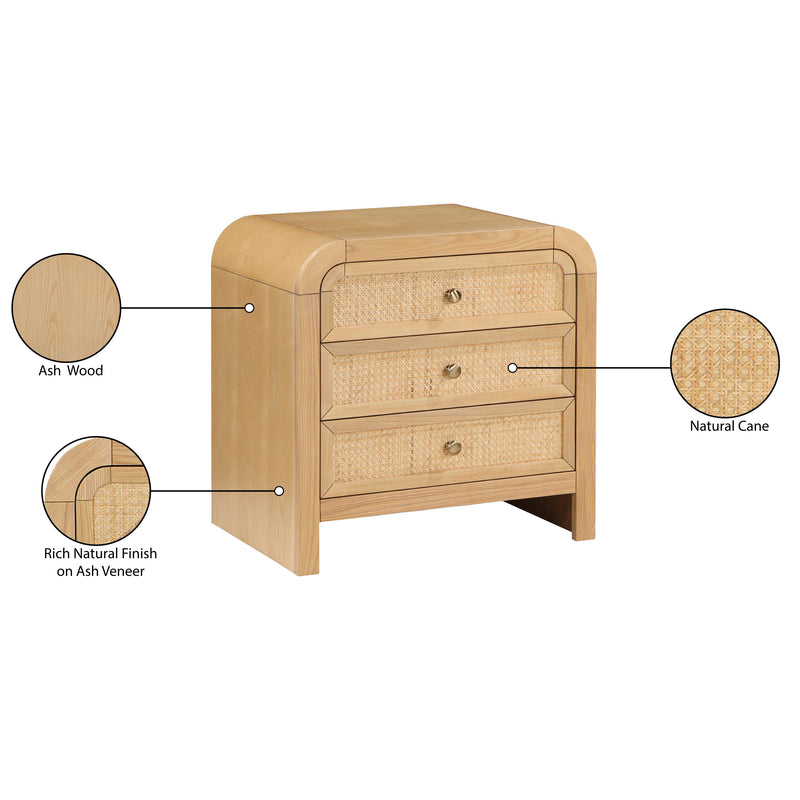 Meridian Siena Natural Night Stand IMAGE 10