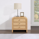 Meridian Siena Natural Night Stand IMAGE 2