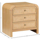 Meridian Siena Natural Night Stand IMAGE 9