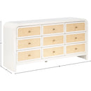Meridian Siena White Dresser IMAGE 11