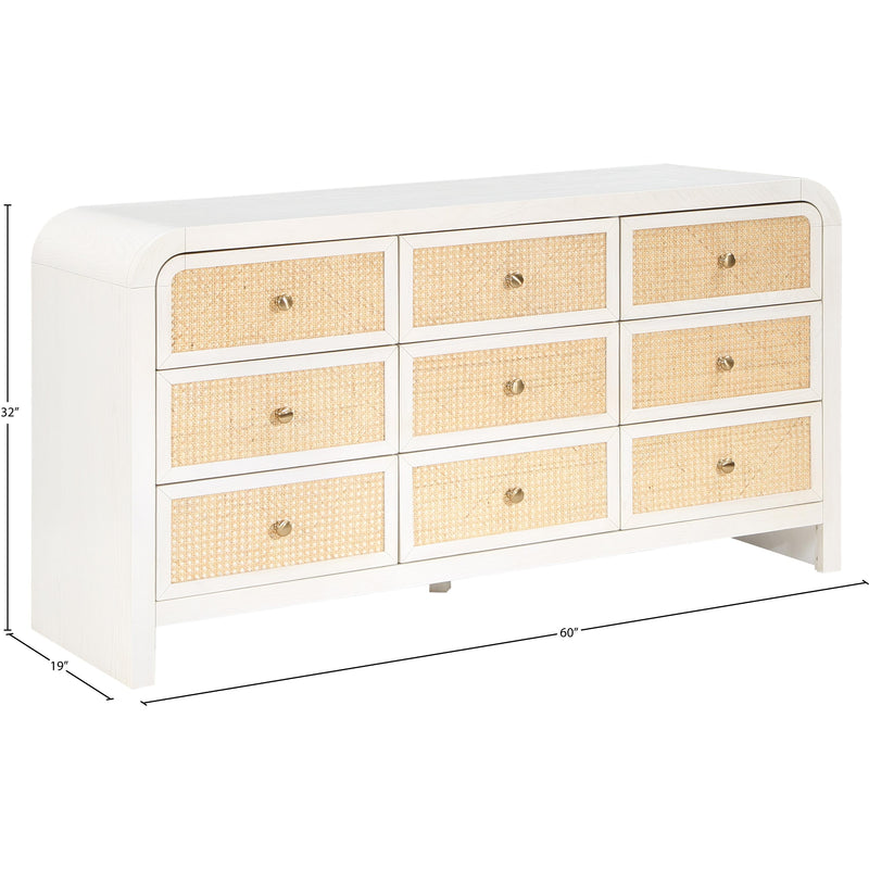 Meridian Siena White Dresser IMAGE 11
