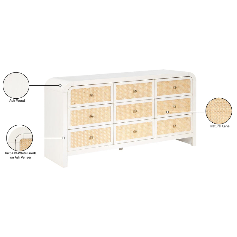 Meridian Siena White Dresser IMAGE 12