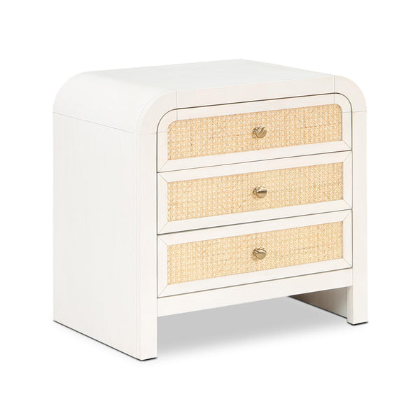 Meridian Siena White Night Stand IMAGE 1