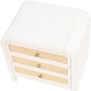 Meridian Siena White Night Stand IMAGE 7