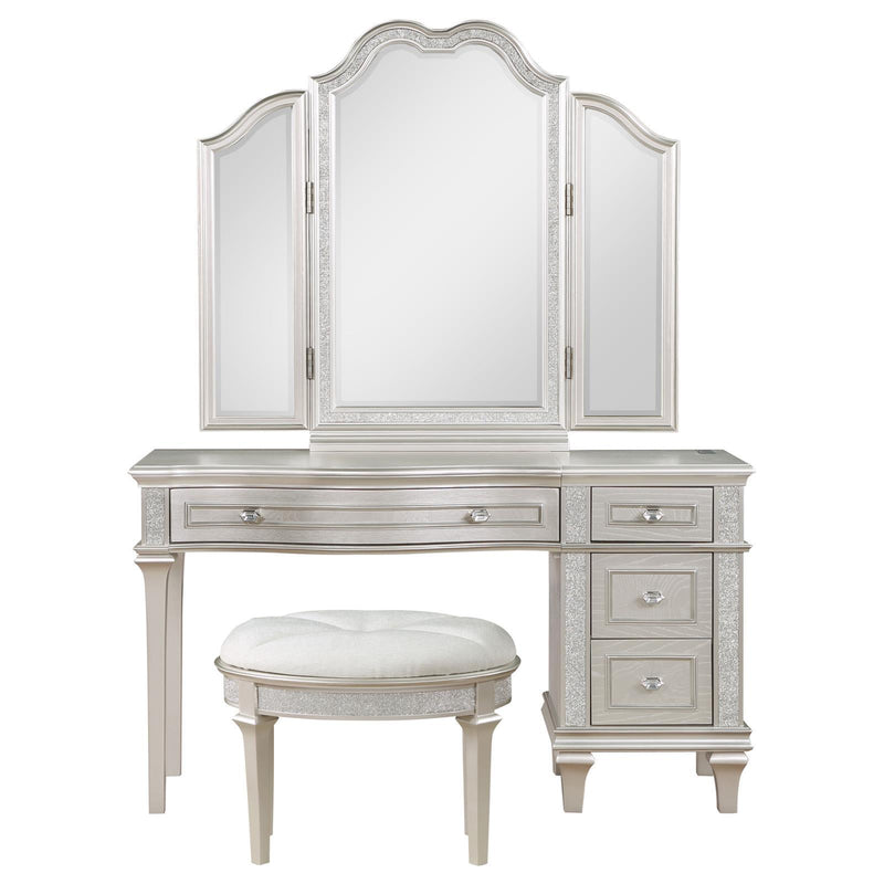 Coaster Furniture Evangeline 4-Drawer Vanity Set 223397-SET IMAGE 2