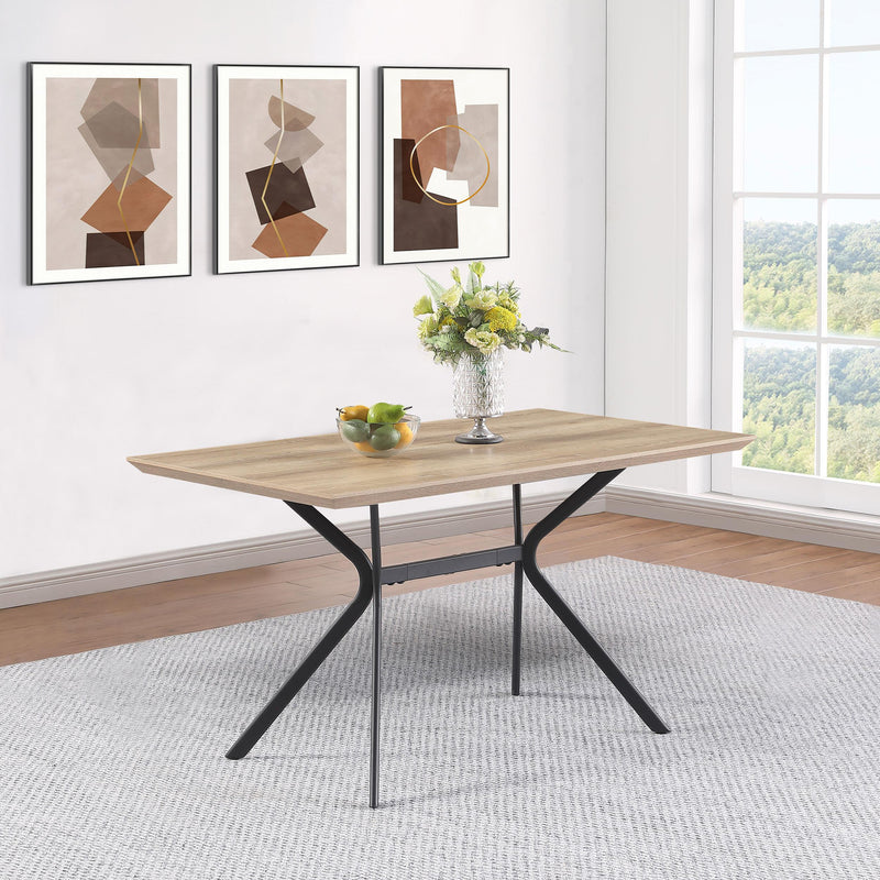  Coaster Furniture Edgecreek 108481 53-inch Composite Wood Dining Table - Light Brown IMAGE 5