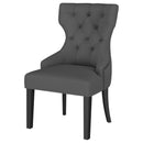  Coaster Furniture Baney 115562 Fabric Upholstered Dining Side Chair - Grey and Black IMAGE 3