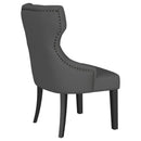  Coaster Furniture Baney 115562 Fabric Upholstered Dining Side Chair - Grey and Black IMAGE 7