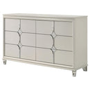  Coaster Furniture Olivia 224953 6-Drawer Dresser Cabinet - Pearl White IMAGE 4