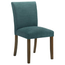  Coaster Furniture Cantley 106377 pholstered Dining Side Chair - Teal Blue IMAGE 1