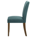  Coaster Furniture Cantley 106377 pholstered Dining Side Chair - Teal Blue IMAGE 5