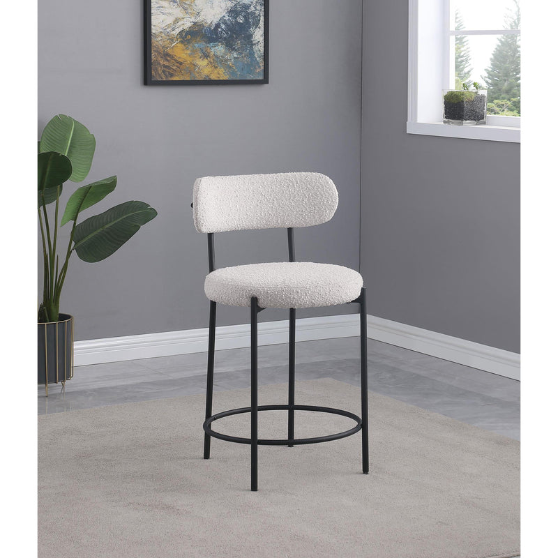 Coaster Furniture Viola 108188 Boucle Upholstered Counter Chair - Cream IMAGE 2