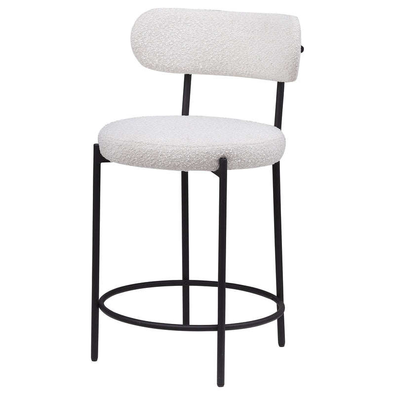 Coaster Furniture Viola 108188 Boucle Upholstered Counter Chair - Cream IMAGE 4