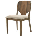  Coaster Furniture Crestmore 108572 Dining Chair - Upholstered Seat Walnut IMAGE 4
