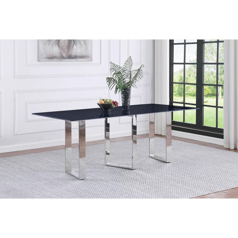 Coaster Furniture Desden 109361 79-inch Rectangular Sintered Stone Dining Table - Grey IMAGE 2