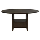 Coaster Furniture Twyla 115100 60-inch Round Dining Table with Drawer - Dark Cocoa IMAGE 4