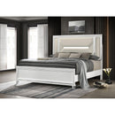  Coaster Furniture Marmore 224961Q 64-inch Queen Panel Bed LED Headboard - White IMAGE 2